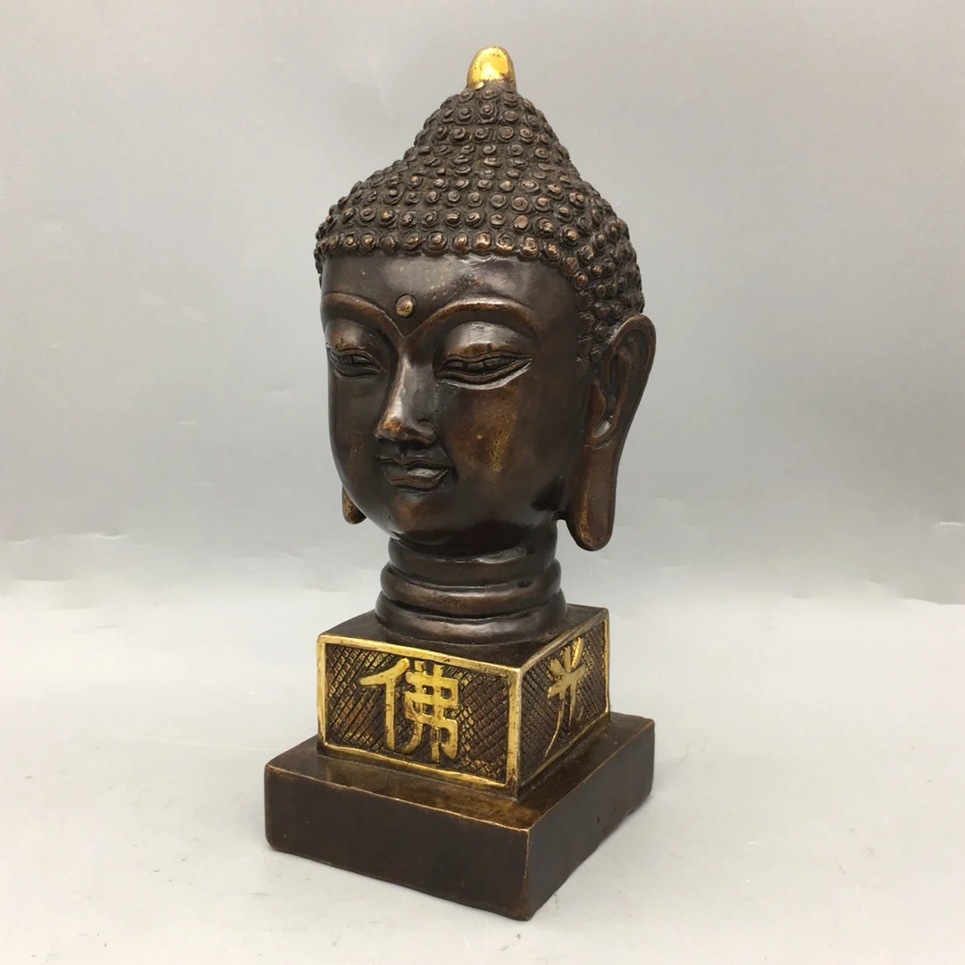 Ornaments Decoration Figurines Chinese Buddha Buddha Head Buddhism Bodhisattva Zen Zen Crafts Home Furnishing Buddha Statue Seal