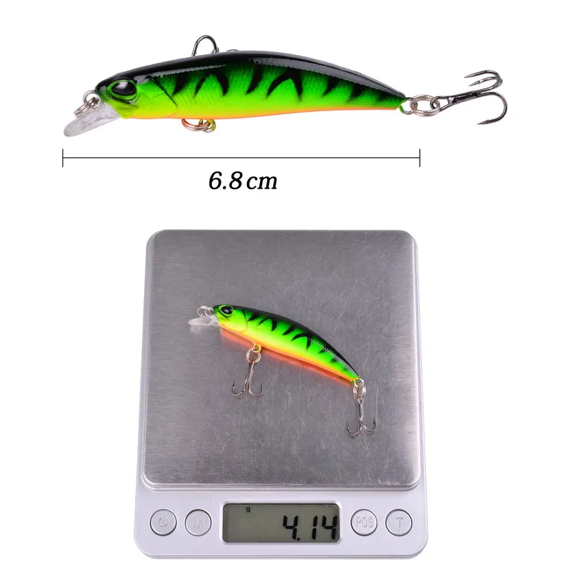 10 stücke Laser Langsam Minnow Angeln Locken Set 4g 7 cm Wobbler Wobbler Isca Künstliche Harten Köder Karpfen angeln Lockt Kit Pesca – Detail 3
