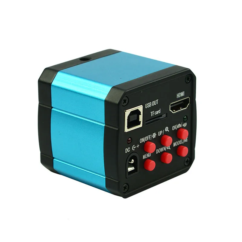 Fotocamera per microscopio digitale con attacco C da 14mp 1080P TF Card videocamera industriale USB compatibile HDMI con adattatore per obiettivo