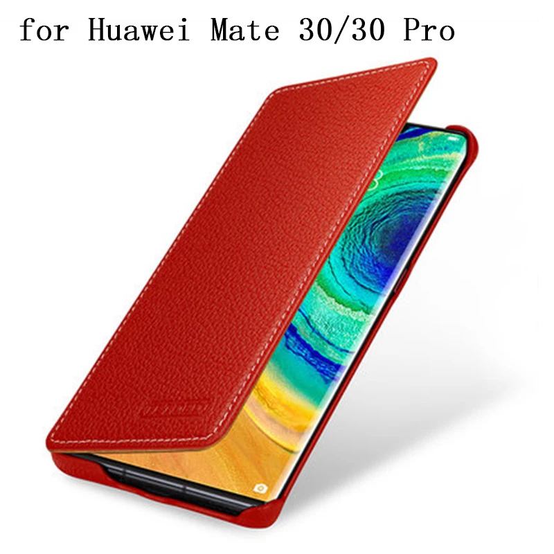 

Luxury Genuine Cow Leather Case for Huawei Mate 30 Business Flip Phone Protective Skin Shell for Huawei Mate 30 Pro 30pro Bag