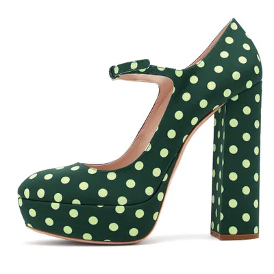Purple Color Women Round Toe Platform Pumps Shoes Fashion Chunky High Heels Ladies Evening Dress Shoes Sexy Office Party Shoes