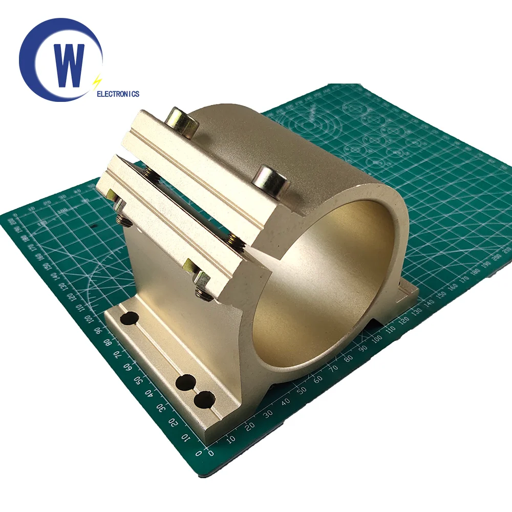 

80MM CNC spindle fixture mounting bracket CNC spindle motor fixture 0.8KW 1.5KW milling cutter engraving machine spindle