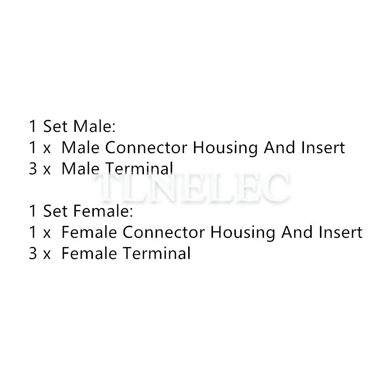 6180-3541 6187-3551  6.3mm Male Female Round Generator Pug Oxygen Sensor Auto Sumitomo 3 Pin Way Connector