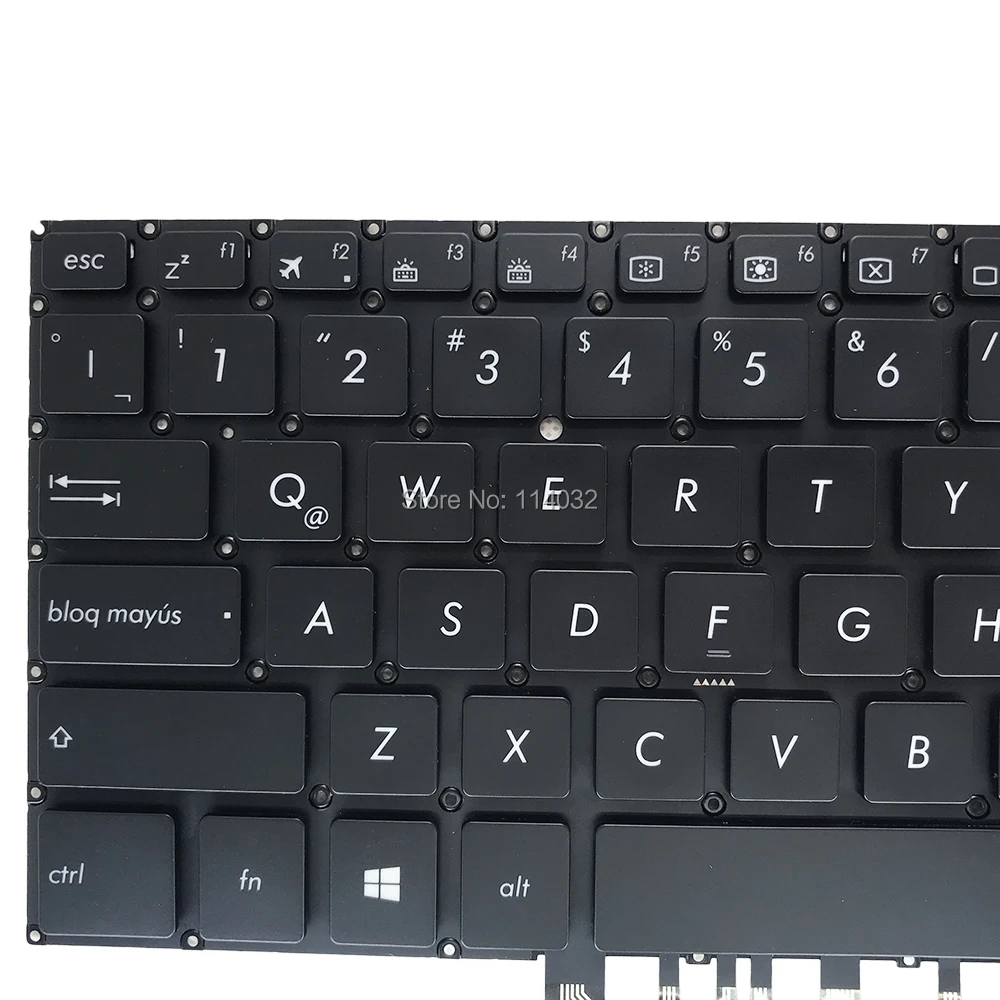 Imagem -05 - Teclado Retroiluminado para Asus S406 S406u S406ua Vivobook S14 Espanhol Peças do Portátil 0kn12p1la13 2628la00 Novo