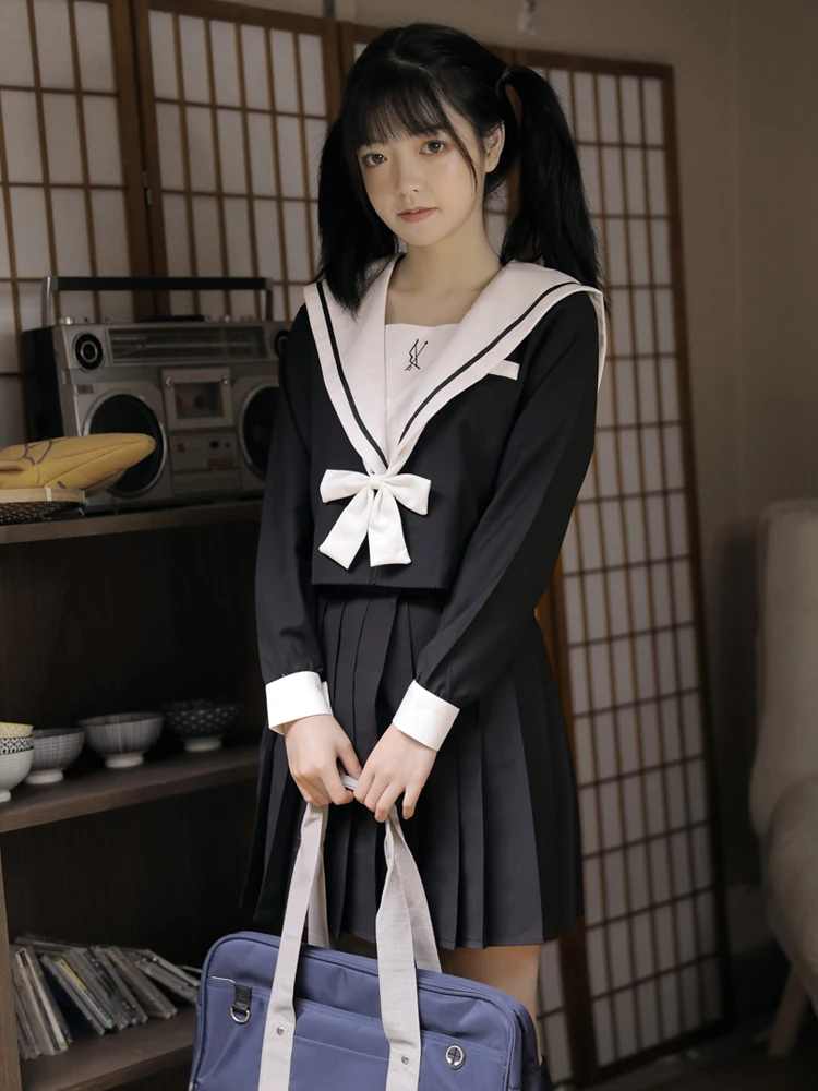 Saia japonesa de verão, uniforme feminino, saia plissada, uniforme escolar japonês