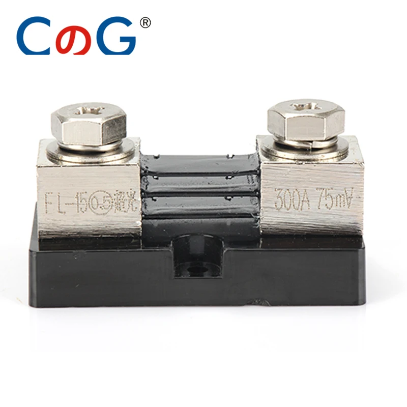 CG FL-15 0.5 Class 200A 300A 75mV Shunts Brass Current Electrical Plating Tolerance 0.5% DC Mount Shunt Resistor With Base