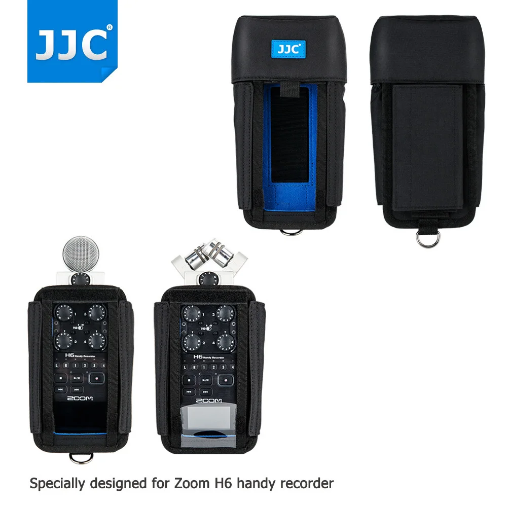 JJC Zoom H6 Case Record Protector Storage Holder Soft Case Handy Recorder Pouch Bag Accessories Replaces Zoom PCH-6