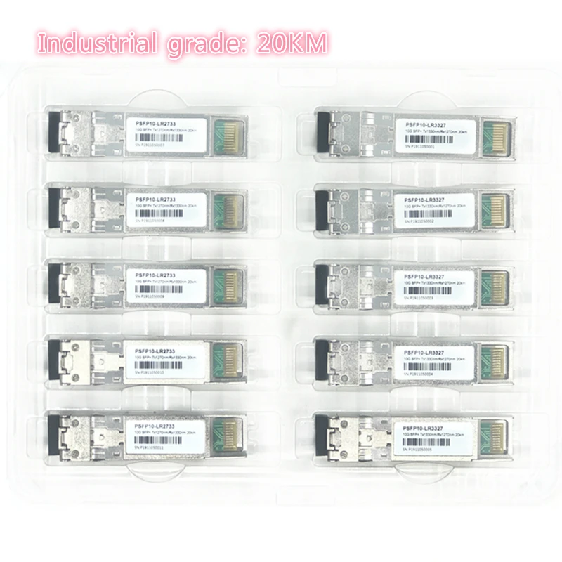 

SFP 10G LC 20KM 1270nm/1330nm промышленного класса одноволоконный оптический модульный SFP приемопередатчик промышленного класса-40-85 по Цельсию