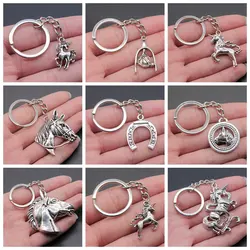 1 Piece Horseshoe Horse Head Charms Handmade Fashion Designer Keychain Gift For Women Dropship Products