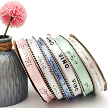 10mm-75mm individuell bedrucktes Band, persönliches Logo, Rubban, Geschenkbox, Backverpackung, Hochzeit, Geburtstag, Jahrestag, Armband, DIY, Schleifenherstellung