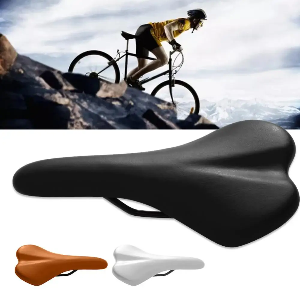 Bicycle Saddle Faux Leather MTB Mountain Bike Mat Cycling Thickened Ultra Soft Cushion Cover Bicycle Saddle Seat Pad