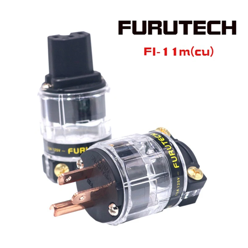 

Hifi FurutechFI-11M(CU) US version gold plated Power Connector Series Power Plug amplifier CD player Audio power cable Socket