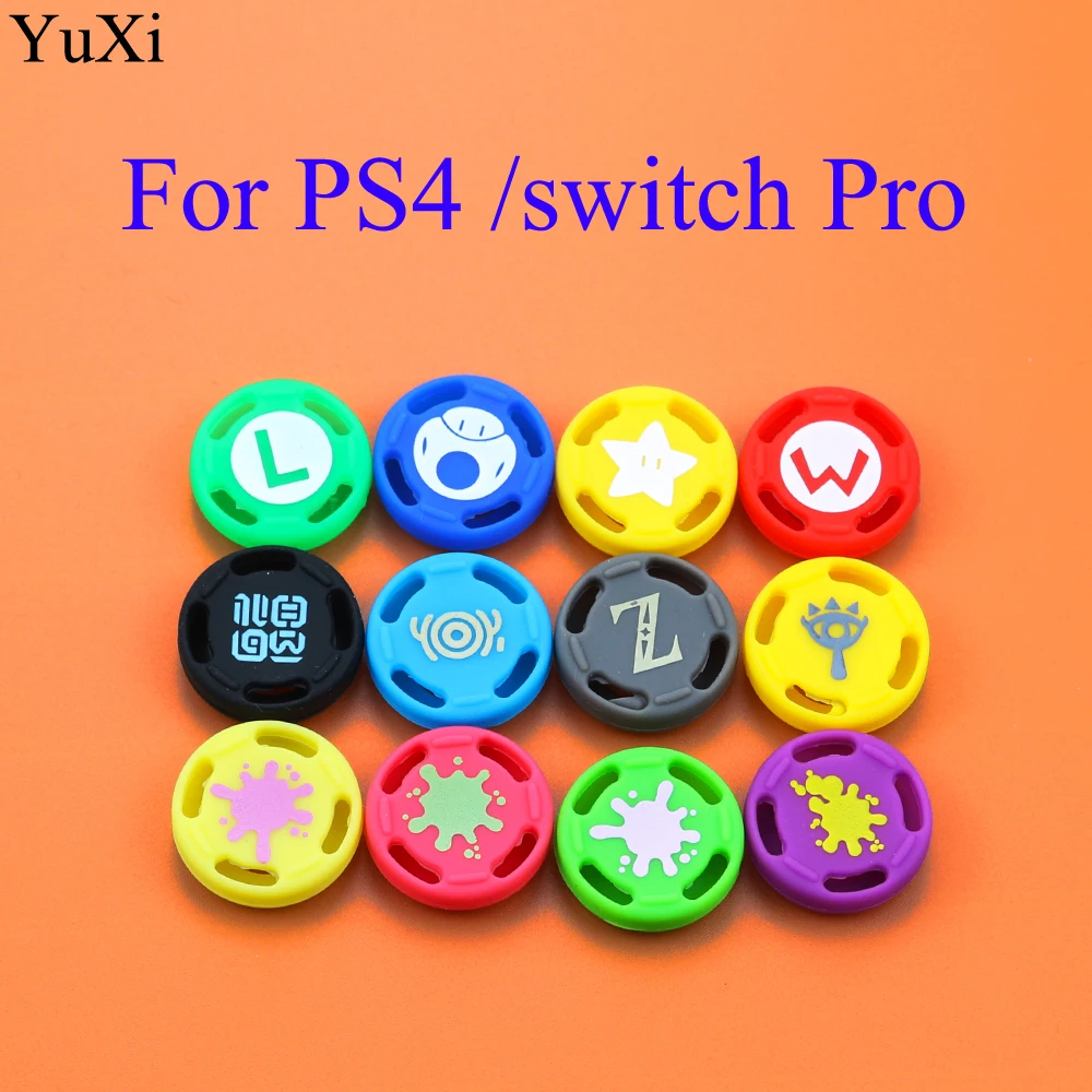 

YuXi 1PC For PS4 Slim Pro Thumb Stick Grip Caps For Nintendo Switch Pro Controller Joystick Cap Analog Stick Button For XBOX 360