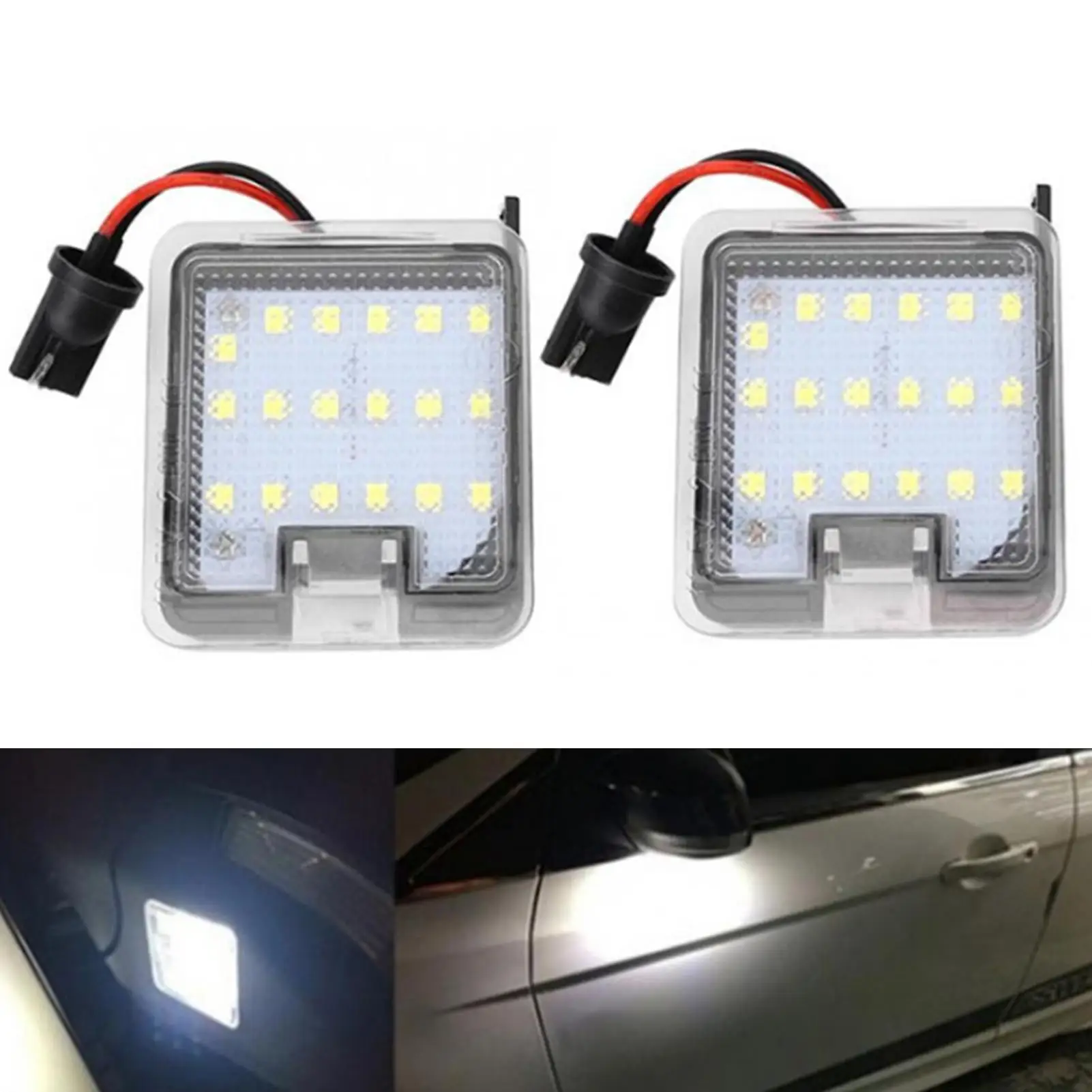 

2Pcs 18 SMD Ultra Bright LED Rearview Mirror Light for Kuga Focus Side Mirror Turn Signal Blinker Automotive Accesso