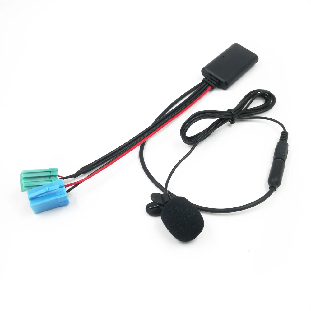 Biurlink Bluetooth Audio AUX Adapter Handsfree Microphone Device for Renault Clio Megane 2 Update-list Radio