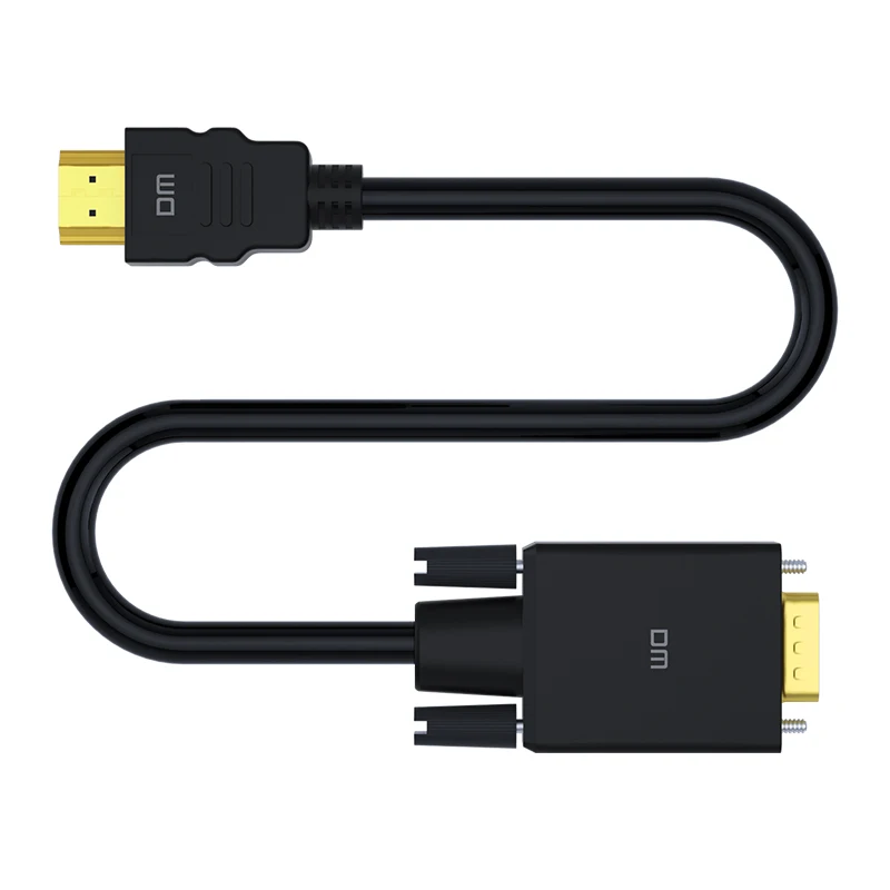 كابل HDMI 1.8 م 3 م إلى VGA 1080P HD مع محول صوت ، CHB033