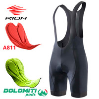 RION High Quality Classic Men Cycling Bib Shorts Bicycle Culotte Ciclismo Bike Pants Pad MTB Clothing Bretelle Braces Dolomiti