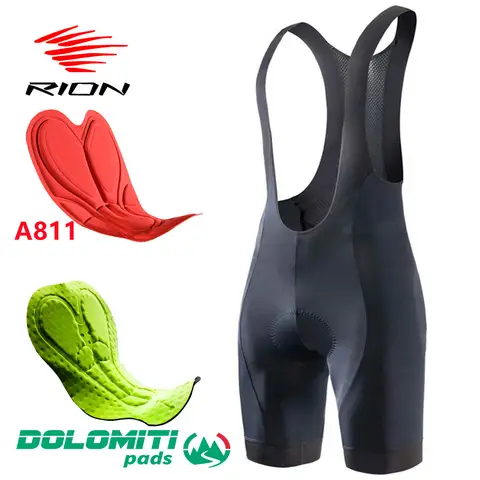 Men's Cycling Bib Shorts Gel Pad RION