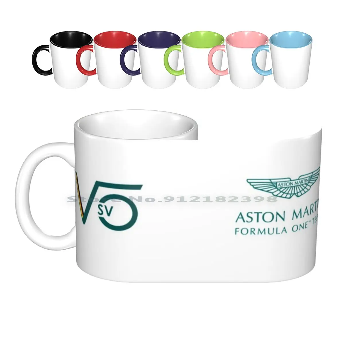 Vettel New Amr21 ( White Edition ) Ceramic Mugs Coffee Cups Milk Tea Mug Vettel Vettel Sv5 Seb Seb5 Aston Vettel Aston 2021