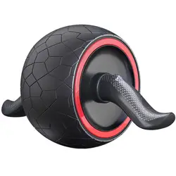 Abs Roller Wheel Non-Slip Ergonomic Handle Multipurpose Automatic Rebound Abdominal Muscles Roller for Home Gym Fitness