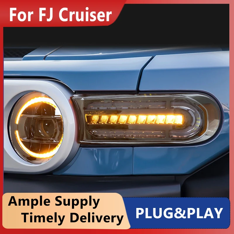 PCS Car Lights automotive Parts For Toyota FJ Cruiser 2007-2020 Benz type Head lamps LED Headlight LED Dual Projector FACELIFT