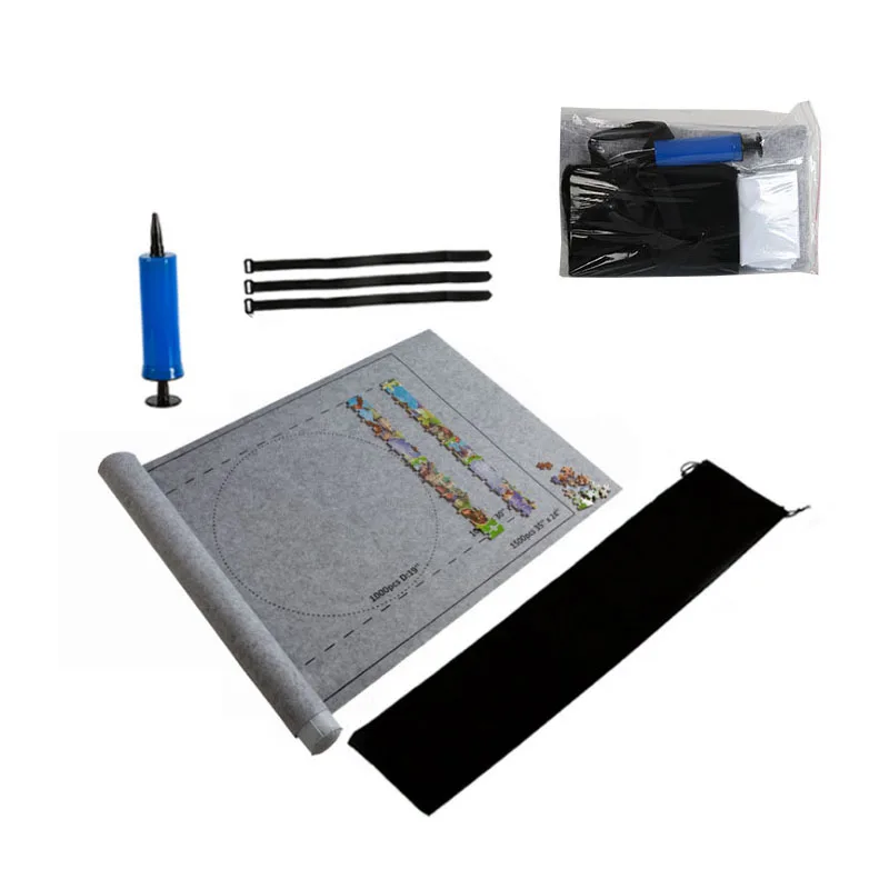 31*46นิ้ว Professional ปริศนาที่เก็บผ้าห่มม้วนเสื่อ2000ชิ้นปริศนา Felt ปริศนาแผ่น