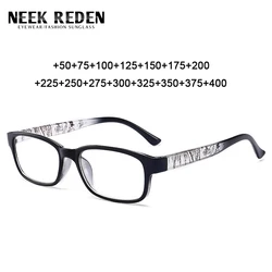 Men's Resin Reading Glasses Women Square Retro Uv400 Transparent Presbyopic Eyeglasses With Diopter +0.5 +0.75 +1.25 +2.25 +4.0