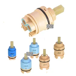 2Pcs 25mm 35mm 45mm Faucet Valve Cartridge Replacement Cold Hot Mixer High Feet