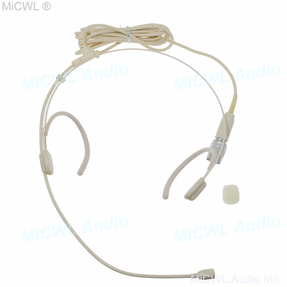Mikrofon Headset Omnidirectional untuk sistem nirkabel Audio-Technica 4Pin kondensor kualitas tinggi