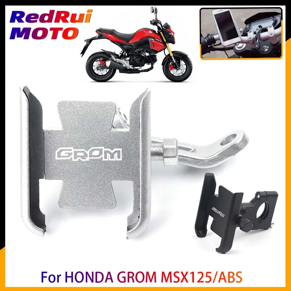 

For HONDA GROM MSX125 MSX 125 ABS Motorcycle CNC Accessories Handlebar Rear Mirror Mobile Phone GPS Stand Bracket