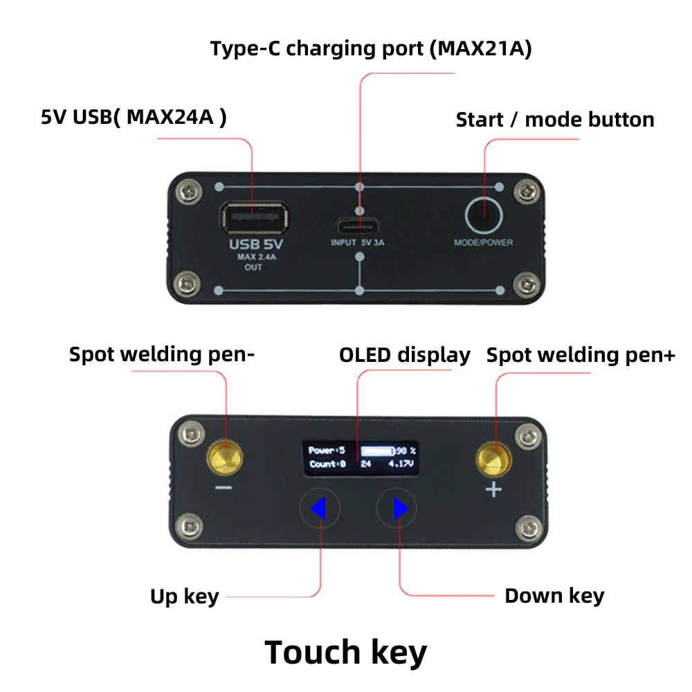 DIY Spot Welder Handheld Portable Mini Spot Welding Machine With Quick Release Pen Nickel Plate 18650 Battery Spot Welder