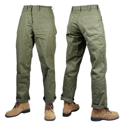 Pantalon de l'armée américaine de la seconde guerre mondiale, uniforme en coton HBT, pantalon d'extérieur vert