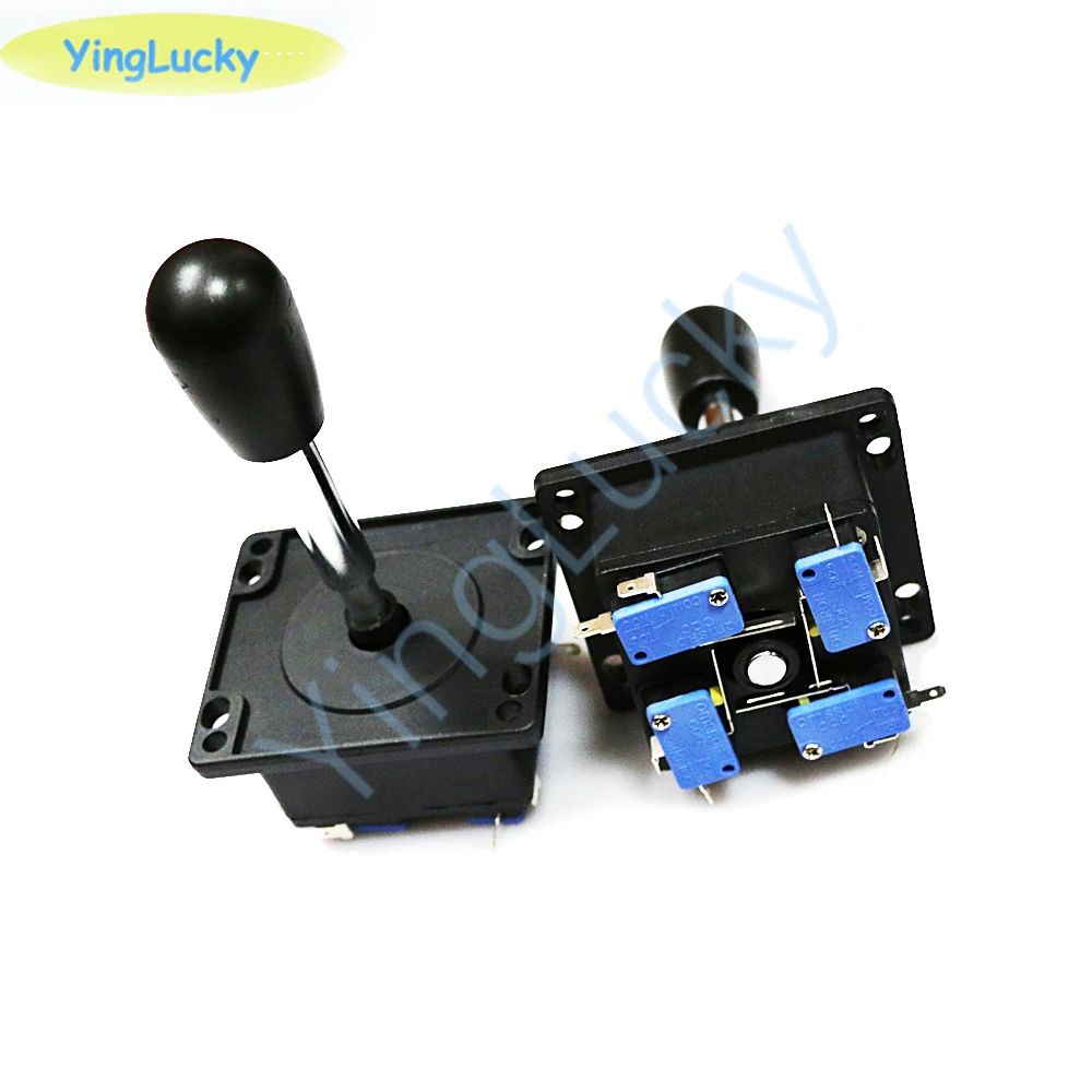 2pcs Arcade Stick Joystick HAPP Style with 3-Terminal Micro Switch Red Top Ball Bat Head Game Cabinet Accessories
