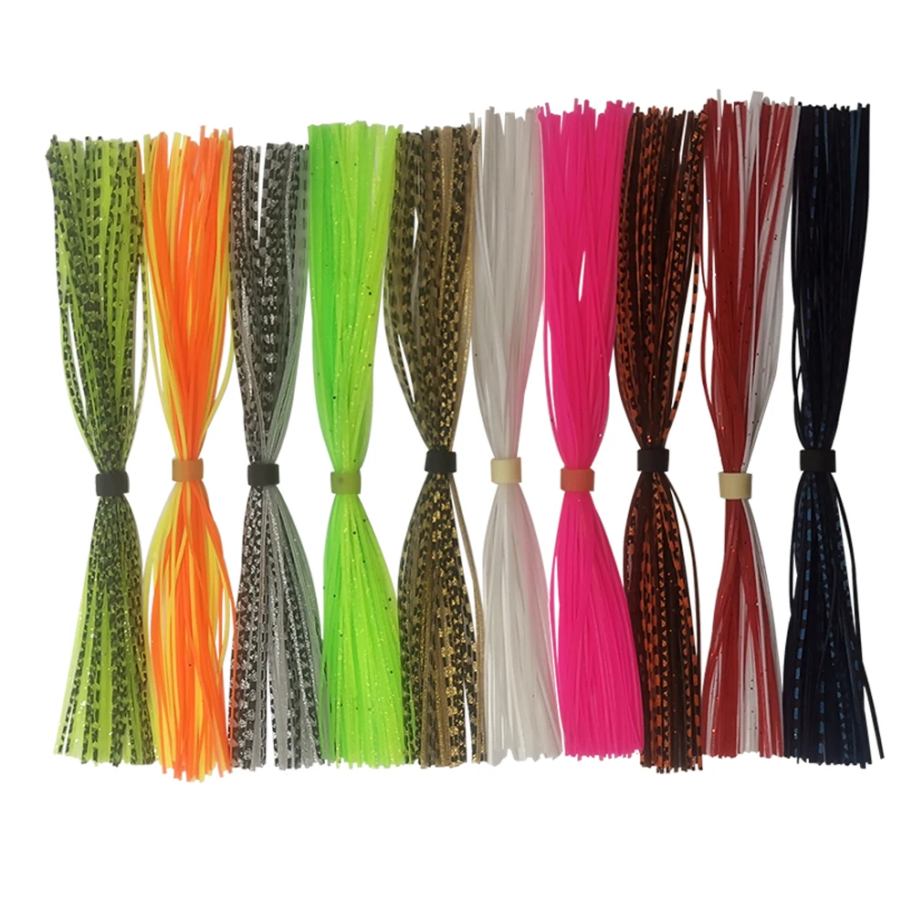 5 pcs/lot 44 Strands Silicone Skirts  Umbrella skirts Fishing Accessories Buzzbaits Spinner Buzz Bait