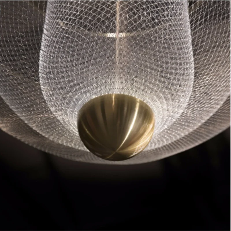 Nordic Metal Meshmatics chandelier Modern italian design lamp Home Deco Art Led Dining Room Restaurant living room lighting