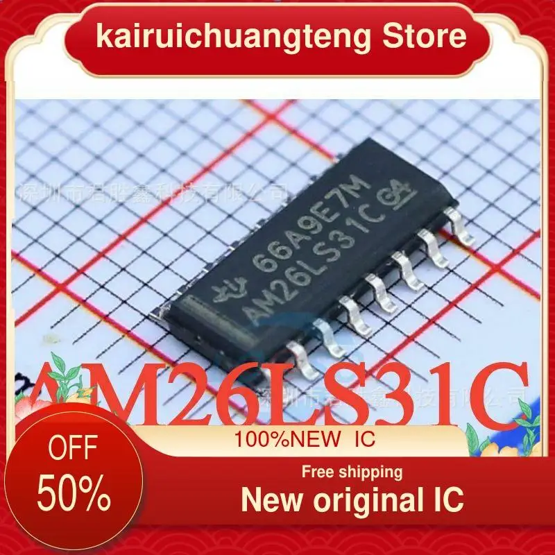 10PCS  AM26LS31C AM26LS31CDR  SOP-16  New original IC