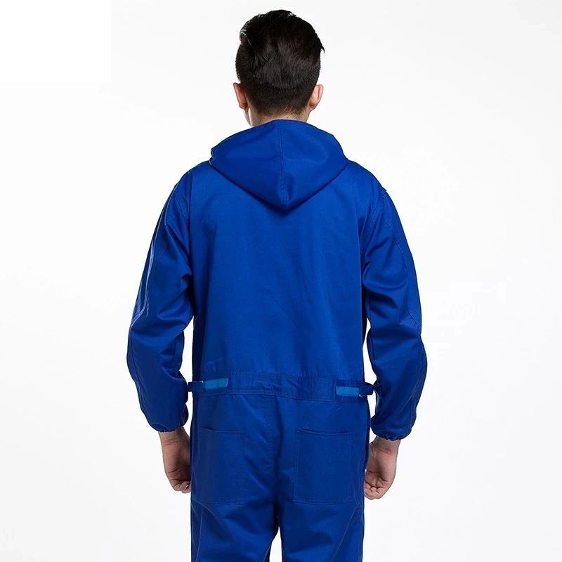 One-Piece Overalls Men's Overalls Spray-Painted Overalls Dustproof Clothing Maintenance Engineering Labor Insurance Services