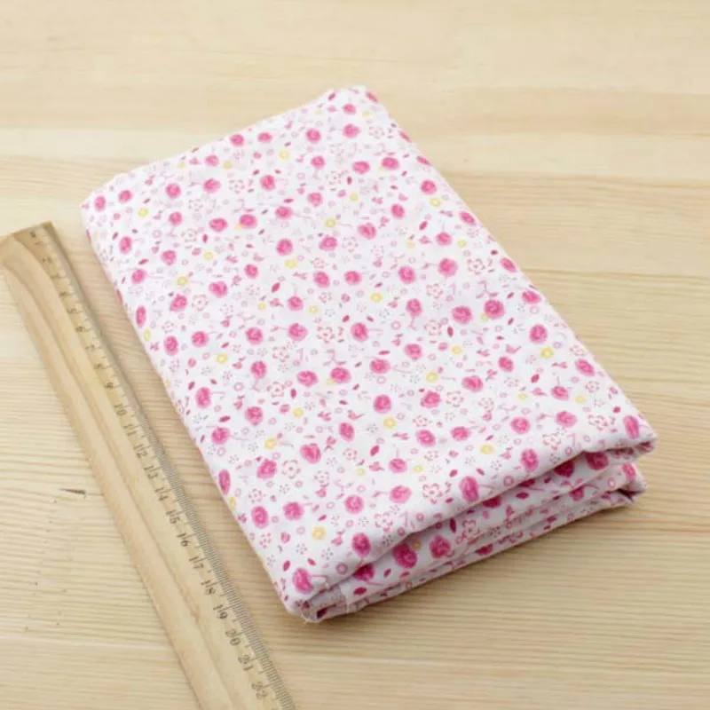 Booksew 7pcs 50cmx50cm Pink Cotton Fat Quarter Tilda Doll Tissue Patchwork Quilting Fabric DIY Cloth Textile Telas Tulle Tecidos