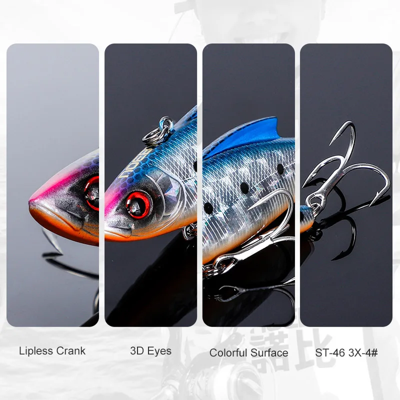 Noeby Rattling – Wobbler hundido con vibración para lubina - imagen 3