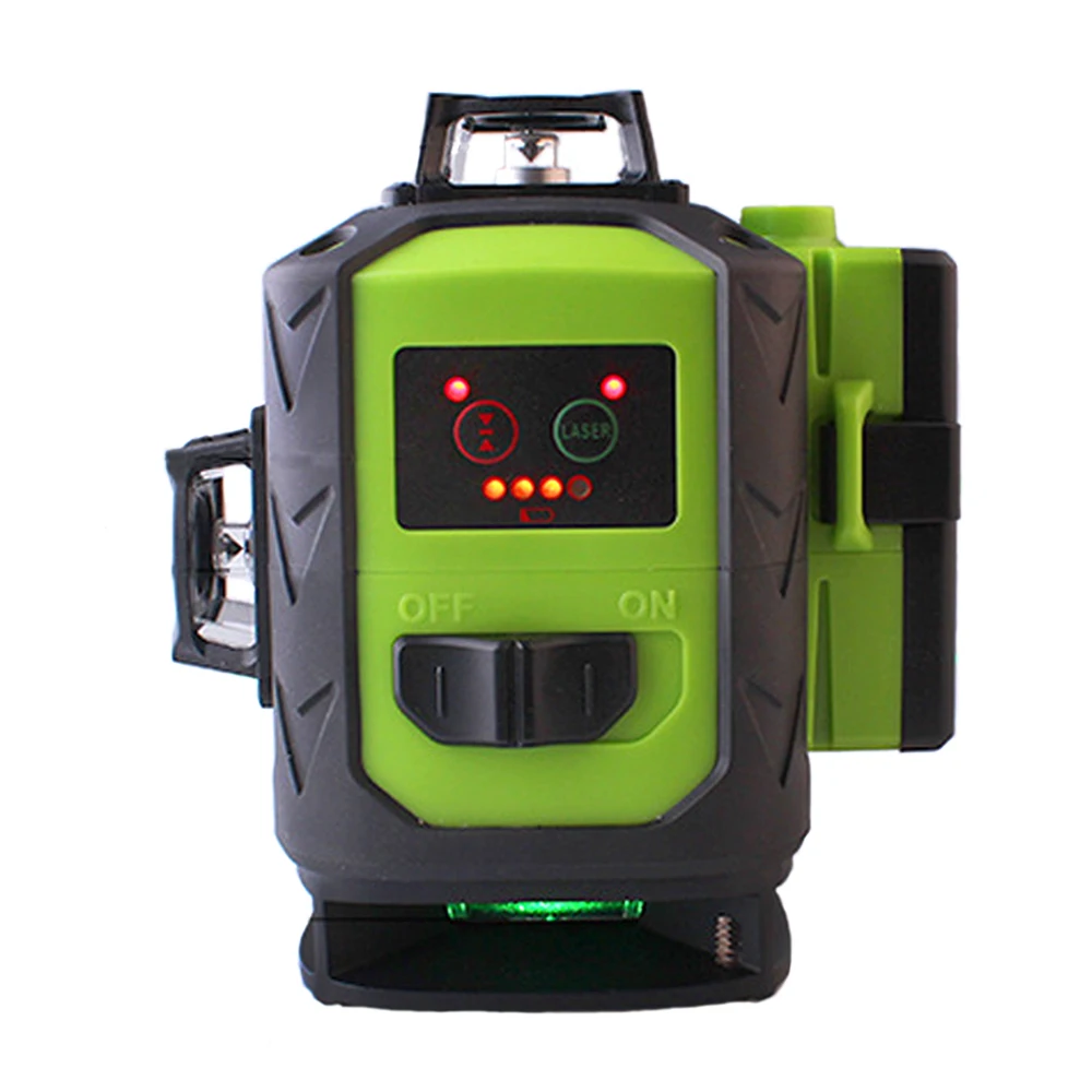 Nível Laser Verde Fukuda 4d Auto Nivelamento Automático 360 Inclinação Vertical e Horizontal 16 Linhas 532 nm Mais Novo