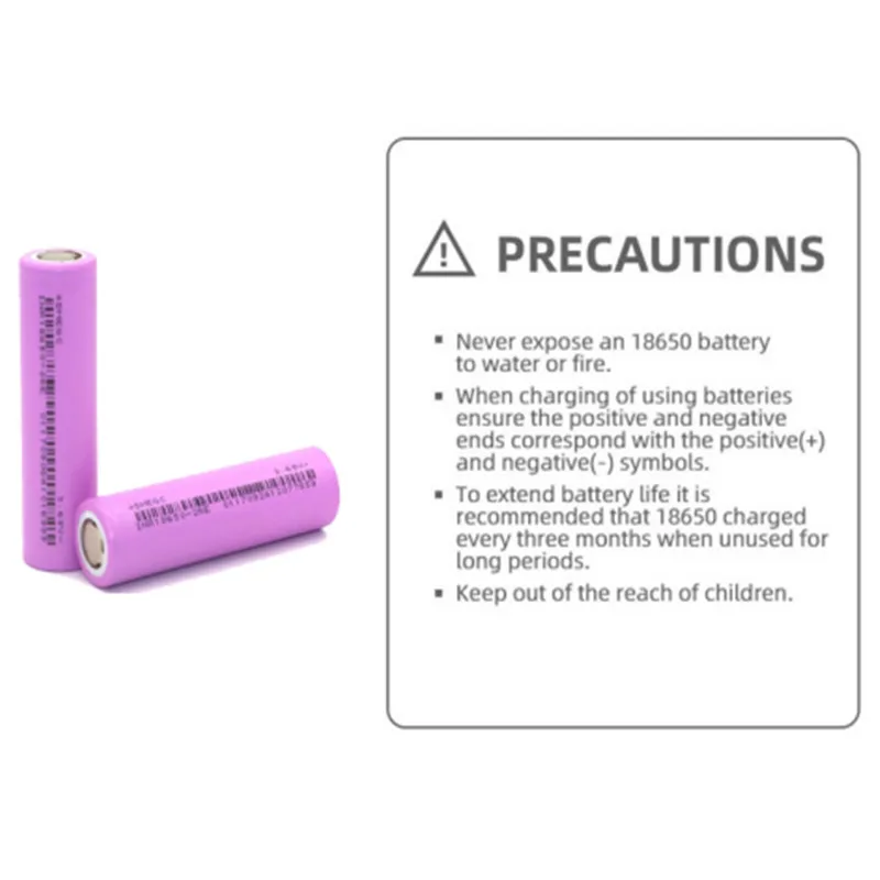 18650 high drain 2600mAh fit battery pack New Original battery MAX discharge 20A Discharge rate 5C 3.7V for electric hand torch