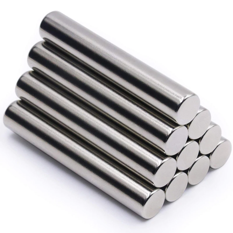 60mmx10mm  Neodymium Cylinder Magnets with Magnetic Poles on The Side Strong Rare Earth Cylinder Magnets for DIY, Nail Art Tool