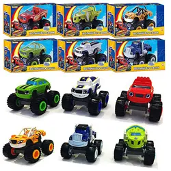 Children's Toy Car and Monster Machines Super Stunts Blaze Boys Kids Truck Car Coll Gift For Child At Birthday Christmas Gifts