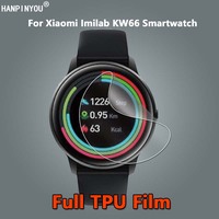 10Pcs For Xiaomi Imilab KW66 Smart GPS Watch Ultra Clear Full Cover Soft TPU Hydrogel Film Screen Protector -Not Tempered Glass