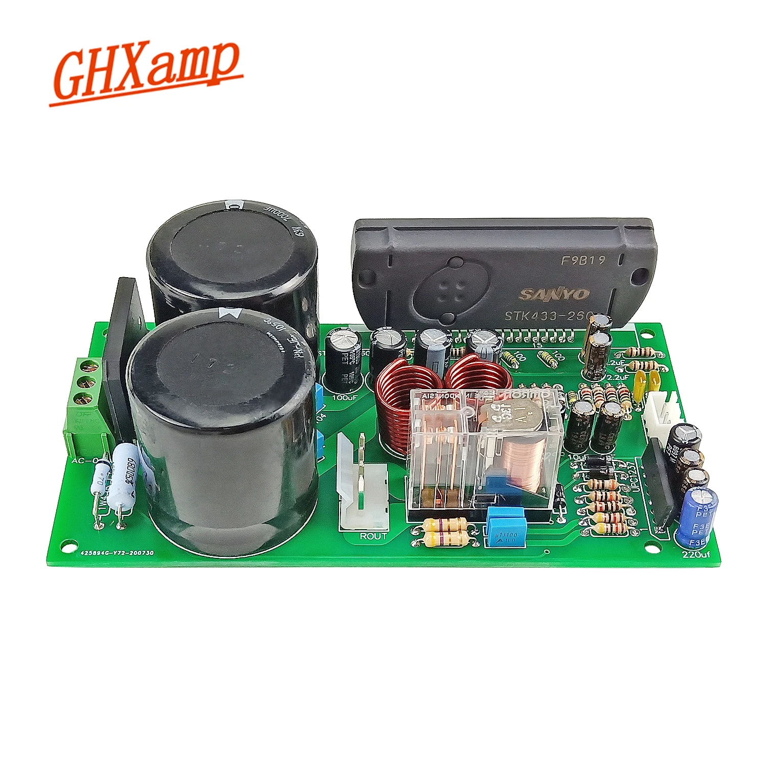 GHXAMP STK433-260 Stereo Power Audio Amplifier Board 50W*2 Thick Film Power Amplifier For HIFI Home Audio AC Dual 22-28V 1pc