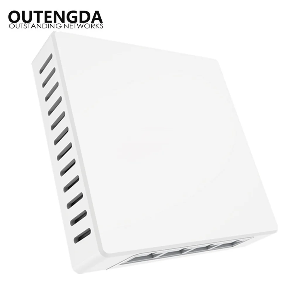 802.11ax Wifi6 In Wall Access Point With Gigabit Lan Support Poe Pwoer Indoor Soho Hotel Enterprise Multi-Port Embedded Router