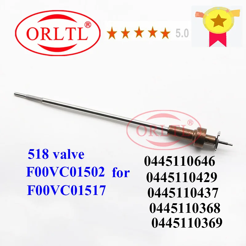 ORLTL F00VC01502 New Common Rail Injector Valve Diesel F00VC01517 For 0445110646 0445110368 0445110429 0445110369 0445110437