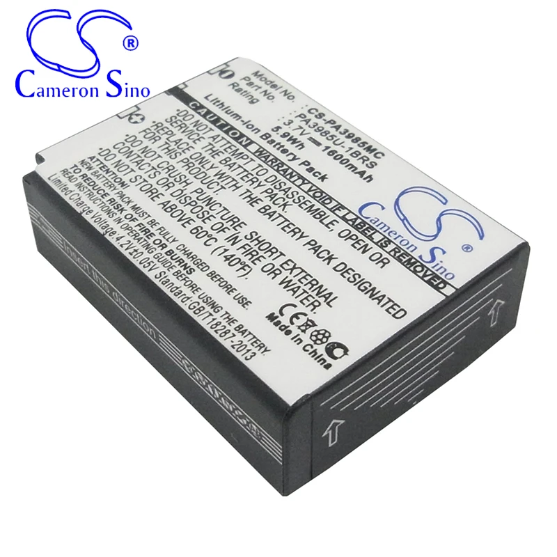 CameronSino Battery for Toshiba Camileo X200 Camileo X400 X416 HD fits Toshiba PA3985 PA3985U-1BRS Digital camera Batteries