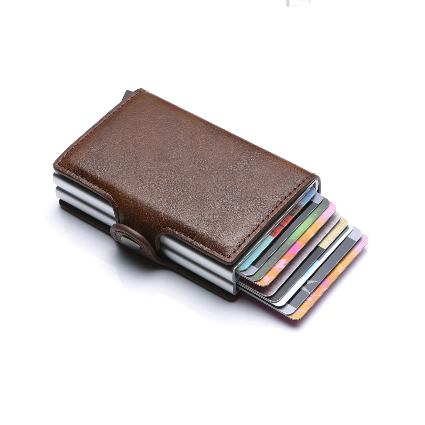 Neue Rfid Männer Karte Brieftaschen Carbon Faser Dünne Mini Brieftasche 14 Karte Halter männer Brieftasche Kleine Geld Tasche kurze Männliche Geldbörsen – Detail 9