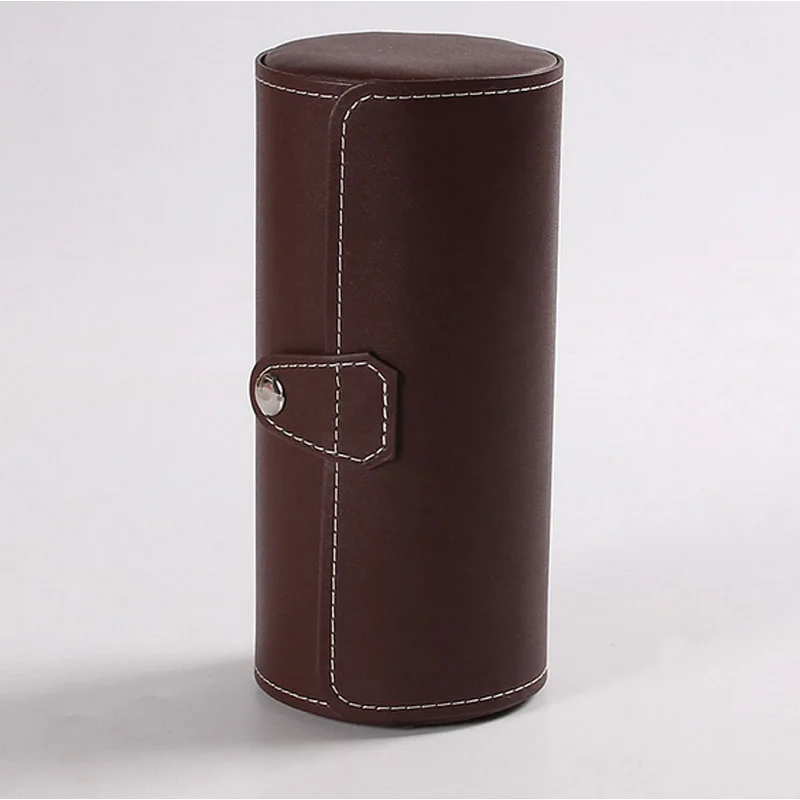 4 Colors PU Leather Watch Display Gift Box Case Roll Wristwatch Necklace Bracelet Chain Jewelry  Storage Travel Pouch Wholesale